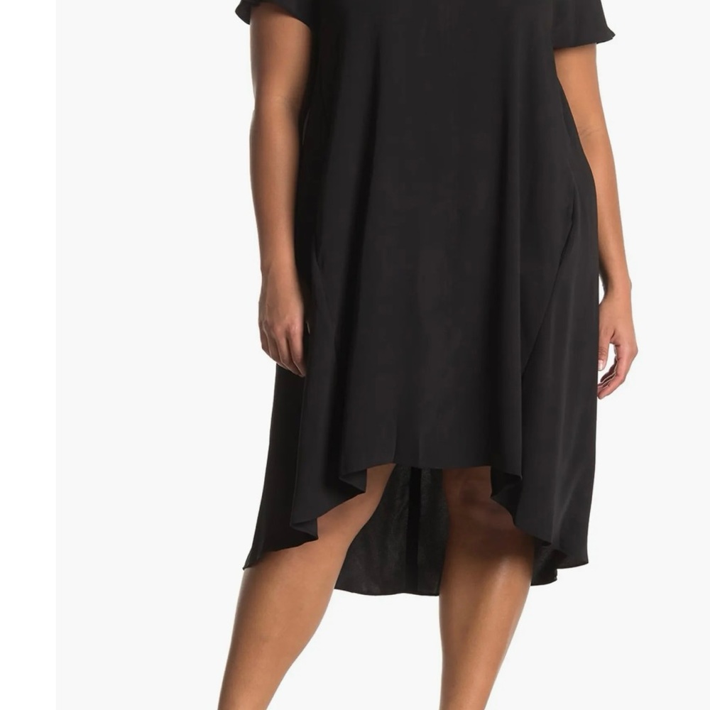 RACHEL Rachel Roy Black Short Sleeve Dress New #11 - Picture 8 of 9